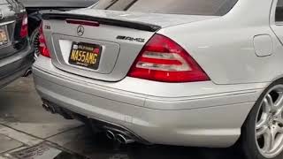 Mercedes C55 amg w203  Insane Exhaust sound pops [upl. by Aeel]