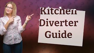 Where is kitchen faucet diverter [upl. by Pegasus86]