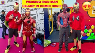 SUPER RARE IRONMAN HELMET PEHEN LIA COMIC CON MEIN  😱😍🔥 [upl. by Orelia]