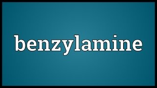 Benzylamine Meaning [upl. by Willock]