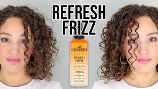 How to Fix Frizz When Refreshing without Water  Curlsmith Shake amp Shine Review [upl. by Morganica]