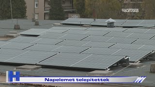 Napelemet telepítettek – ZTV Híradó 20241113 [upl. by Atirehc]