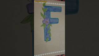 Creative Alphabet Art Unique Ways to Design Name Letters 💐 shorts art [upl. by Atalie]