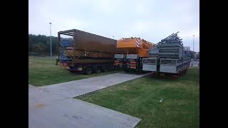 Crow Spinning Coaster arrived at nottingham goose fair getting ready for pull on 2024 [upl. by Nesta]