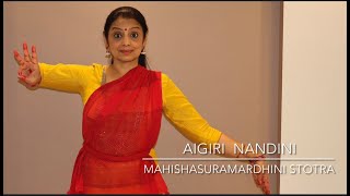 Bharatanatyam  Aigiri Nandini  Mahishasuramardhini Stotra [upl. by Kramal]