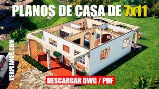 Plano de Casa con Arcos y Corredor ✓ [upl. by Neiviv]