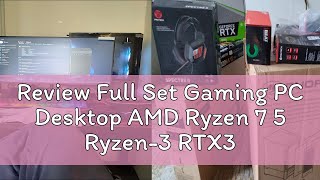 Review Full Set Gaming PC Desktop AMD Ryzen 7 5 Ryzen3 RTX3050 FORNITE PUBG GTAV Black Myth WuKong [upl. by Llehcram640]