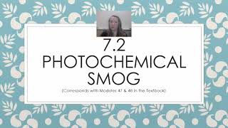 AP Env Sci Topic 72 Photochemical Smog [upl. by Shoifet621]