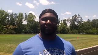 Interview with DJ Reader at his quotA Son Never Forgetsquot football camp at Grimsley HS on 6152024 [upl. by Leahcimnhoj]