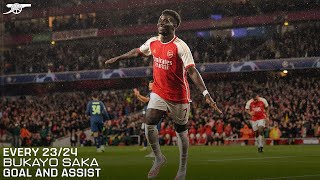 BUKAYO SAKA  EVERY GOAL AND ASSIST  202324 COMPILATION [upl. by Adnowat]