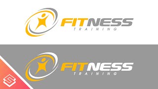 Inkscape Tutorial Simple Fitness Logo [upl. by Rieger]