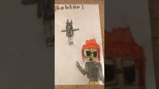 robloxdrawing me and Rosenay best friend part 2 [upl. by Eiroj]