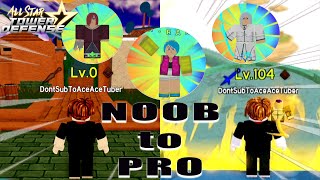 Noob to Pro S3 PT3 Evolvable 6 Star Story META Units World 1  Roblox All Star Tower Defense [upl. by Gokey]