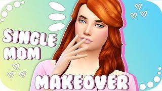 THE SIMS 4  SINGLE MOM LIFE MAKEOVER💜 [upl. by Darsey874]