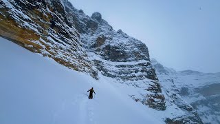 Skiing Whymper North Col In Deep Powder [upl. by Kall]