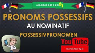 Allemand débutants Comment dire les pronoms possessifs en allemand Possessivpronomen im Nominativ [upl. by Esch515]