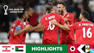 Lebanon v Sudan  FIFA Arab Cup Qatar 2021  Match Highlights [upl. by Ahsoym]