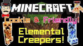 Minecraft Mods  ELEMENTAL CREEPERS Mod Friendly Tameable Creeper with Cookies [upl. by Enrika772]