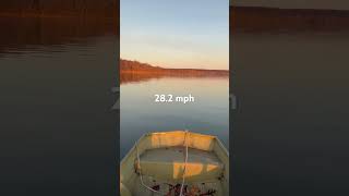 1436 jon boat hits 28 mph boat fishing boating foryou fyp [upl. by Ennaegroeg672]