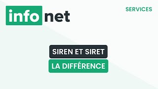 Quelle est la différence entre SIREN et SIRET  définition aide lexique tuto explication [upl. by Yrailih]