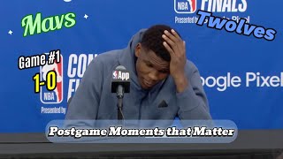 postgame moments that matter  WCF game 1  timberwolves vs mavericks [upl. by Neeven64]