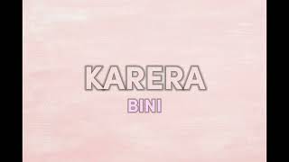 KARERA  BINI Lyrics Video [upl. by Egidio]