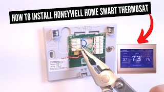 How To Install Honeywell Home Wifi Smart Thermostat [upl. by Adnovaj]