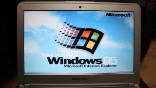 Windows 95 on a 500MHz ARM Chromebook [upl. by Bahr]