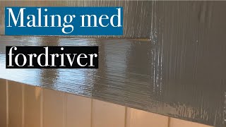 Maling av kjøkkenfronter Viser hvordan du får et strøkent resultat med fordriver [upl. by Ecinna]