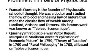 Physiocrats or Physiocracy developed in French Economy [upl. by Hooper]