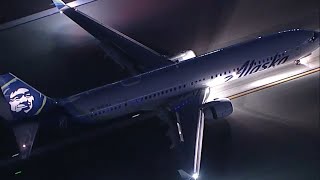 Passengers detail scary landing at LAX after Alaska Airlines jet loses tire on takeoff [upl. by Veno]