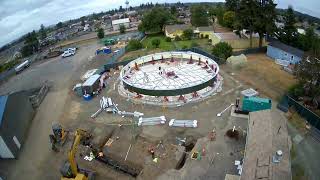 Aumsville Elevated Water Reservoir Construction TimeLapse 10162024 [upl. by Tnayrb]