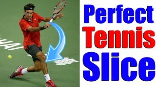 How To Hit Perfect Slice Backhands In Tennis In 3 Simple Steps [upl. by Llerraj]