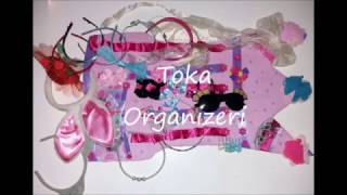 DIY Kendin yap Cocuklar icin kolay Tac ve Toka Taki organizer yapimi Haarspangen Organizer basteln [upl. by Miche]