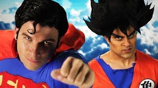 Goku vs Superman Epic Rap Battles of History [upl. by Akzseinga]