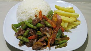 Saltado de Vainitas con carne😋👍Recetas de Comida Saludable y Delisiosa [upl. by Shurwood]