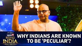 News18 Rising India 2023 Gaur Gopal Das Speech  Motivational Speech  Real Heroes  English News [upl. by Elia82]