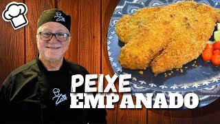 Como fazer filé de peixe empanado fácil e rápido  Chef Zeca [upl. by Feodor]