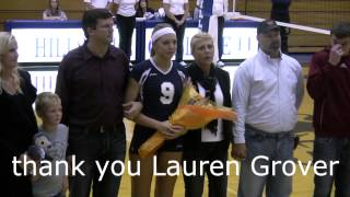 Hillsdale College Volleyball Senior Day 2012 [upl. by West]