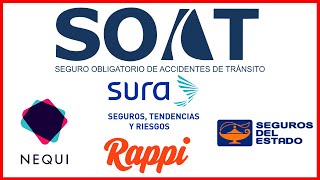 Como y Donde comprar SOAT en linea internet Colombia Seguros mundial Nequi Rappi seguros del estado [upl. by Oidacra]