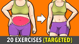 20 Targeted Abs Exercises to Burn Stubborn Belly Fat [upl. by Aicekat323]