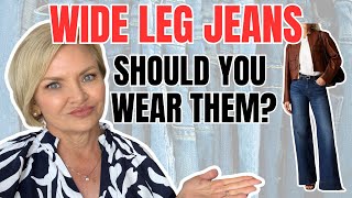 Wide Leg Jeans How To Style Them Over 50 [upl. by Holle]