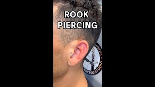 rook piercing with needle [upl. by Kristel]