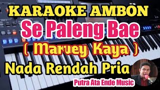 Karaoke Pop Ambon PALENG BAE  Marvey Kaya  Nada Rendah Pria [upl. by Ailuy]