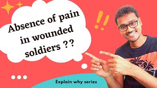 Wounded soldiers dont feel pain on the battlefield WHY  Stressinduced analgesia [upl. by Narud]