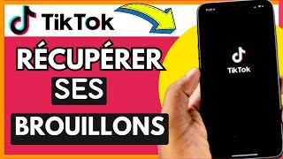 Comment Récupérer Ses Brouillons Tiktok  Très Facile [upl. by Naivart]