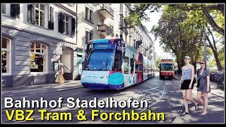 VBZ Tram und Forchbahn beim Bahnhof Zürich Stadelhofen [upl. by Mile]