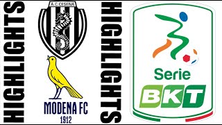 Cesena vs Modena 22 Highlights  Serie B 20242025 [upl. by Stefanac]