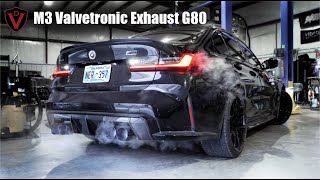 iNSANE SOUNDING BMW M3 Competition Exhaust Sound  Install  Before and After Valvetronic Designs [upl. by Dnomaj70]