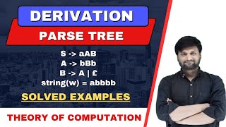 💥Derivation Tree and Parse Tree in TOC⚡Left most and Right most derivationCFGTOCFLAT  Ex 2 [upl. by Ailecra]